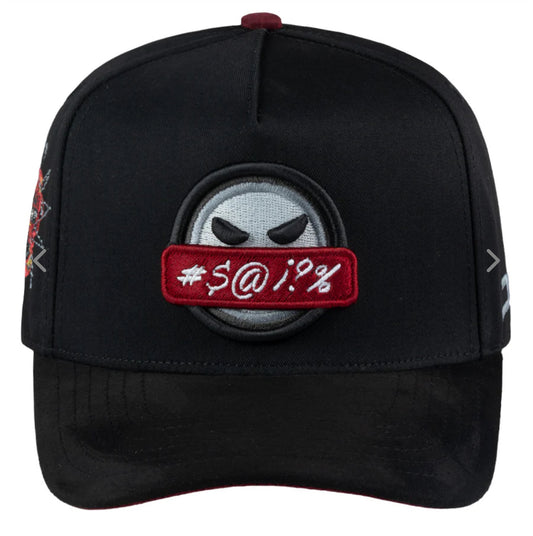 JC HATS Beautiful Disaster Angry BLK
