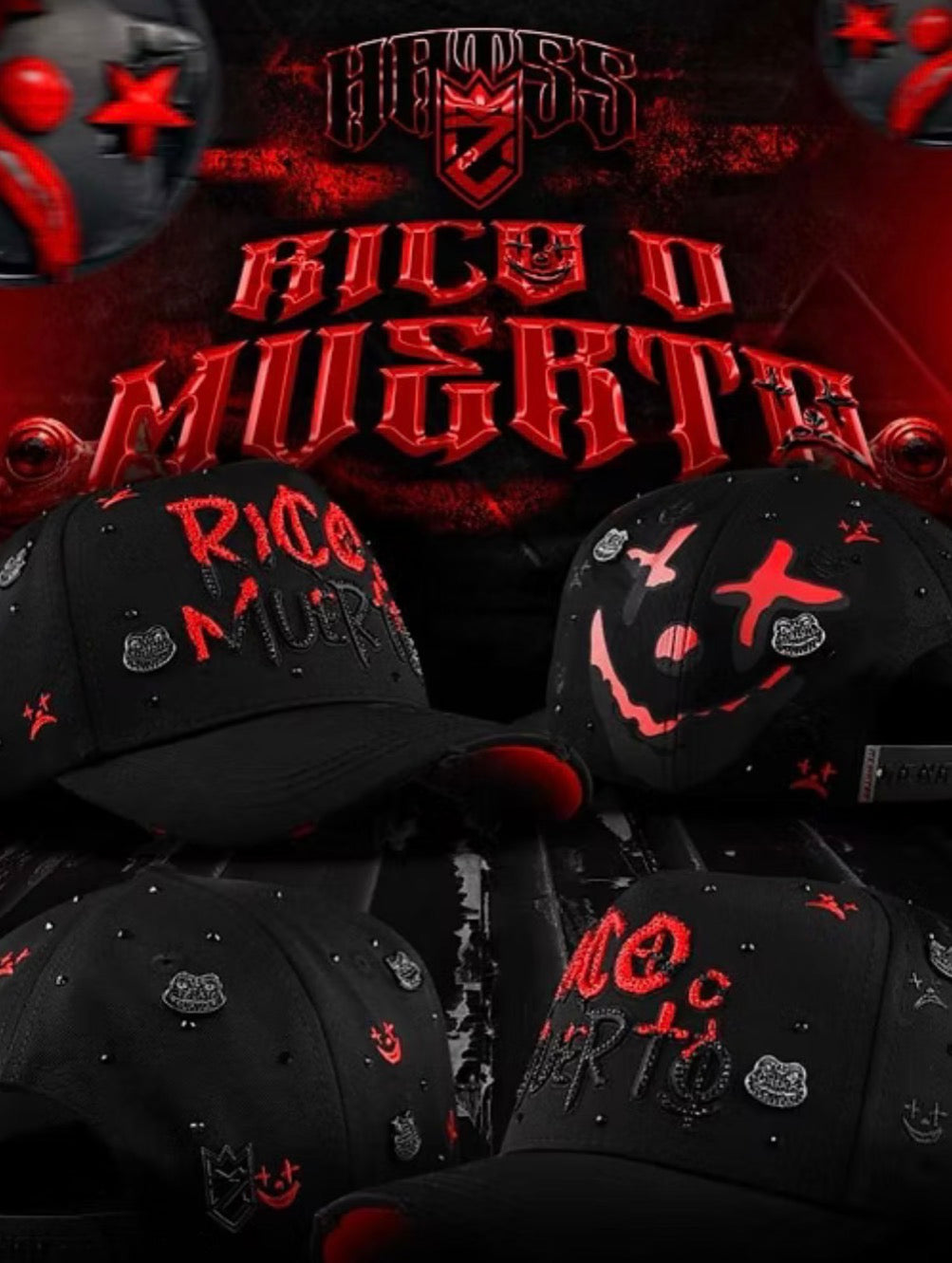 Rico & Muerto BLK Red