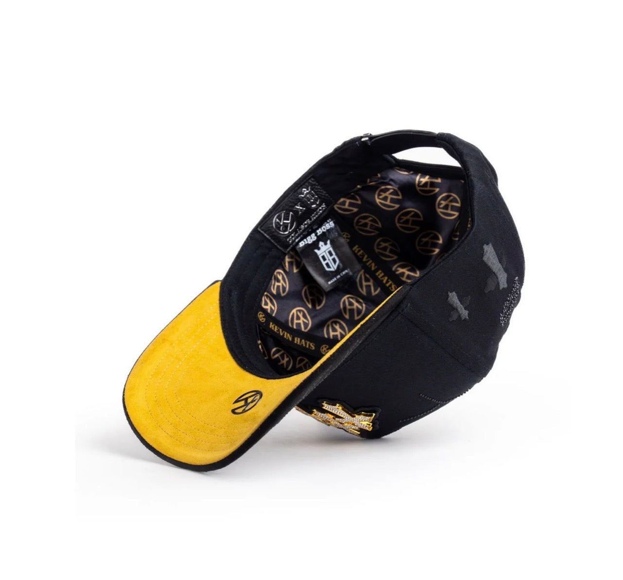 For kid 3 cruces blk gold crystal (small fit)