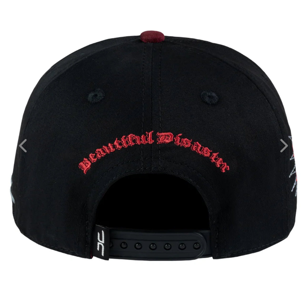 JC HATS Beautiful Disaster Angry BLK