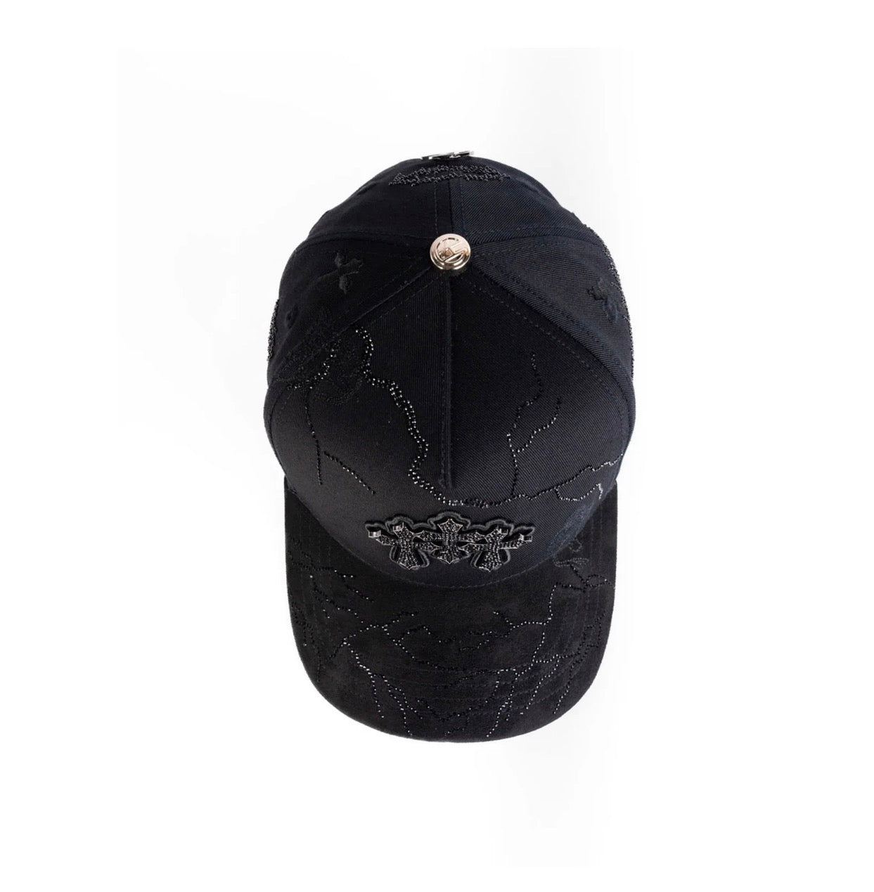 3 cruces total BLK crystal