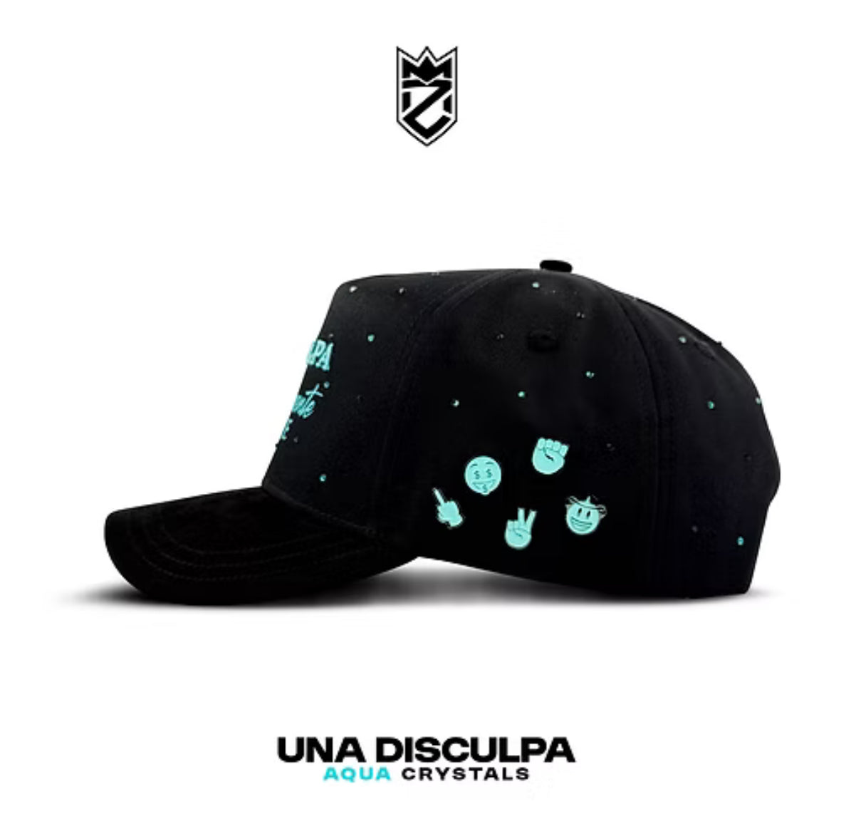 Una Disculpa Para Absolutamente Nadie BLK Aqua Snapback