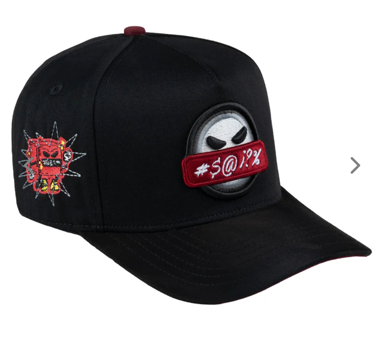 JC HATS Beautiful Disaster Angry BLK