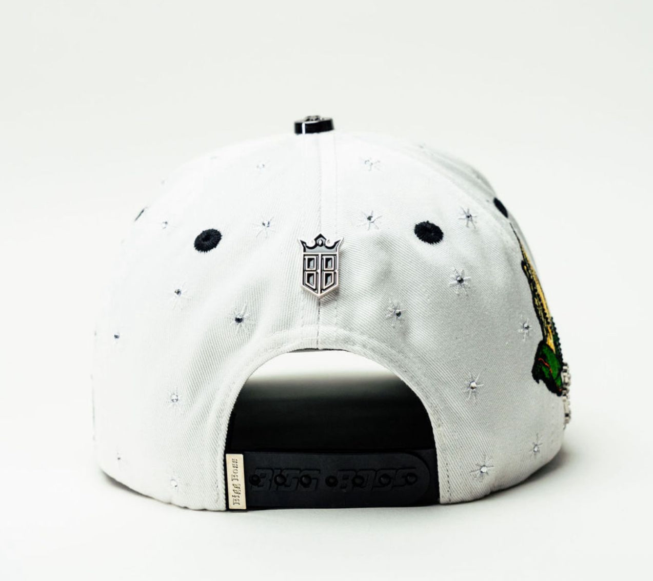 San Judas Tadeo White Crystal SnapBack