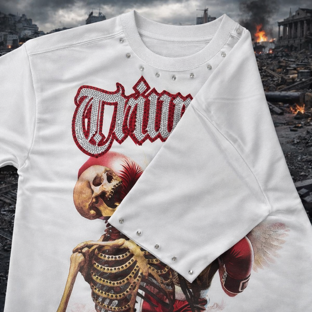 TRIUMPH WHITE CROP TEE