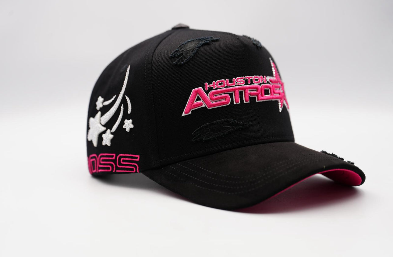 Astros BLK Pink SnapBack