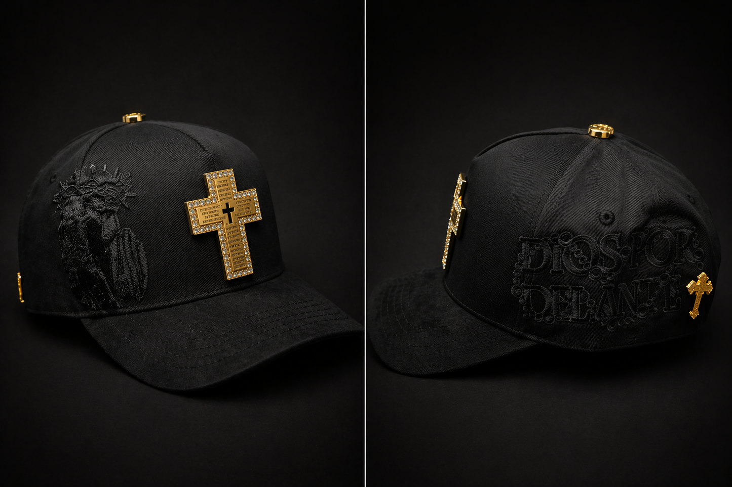 Dios por delante BLK Gold