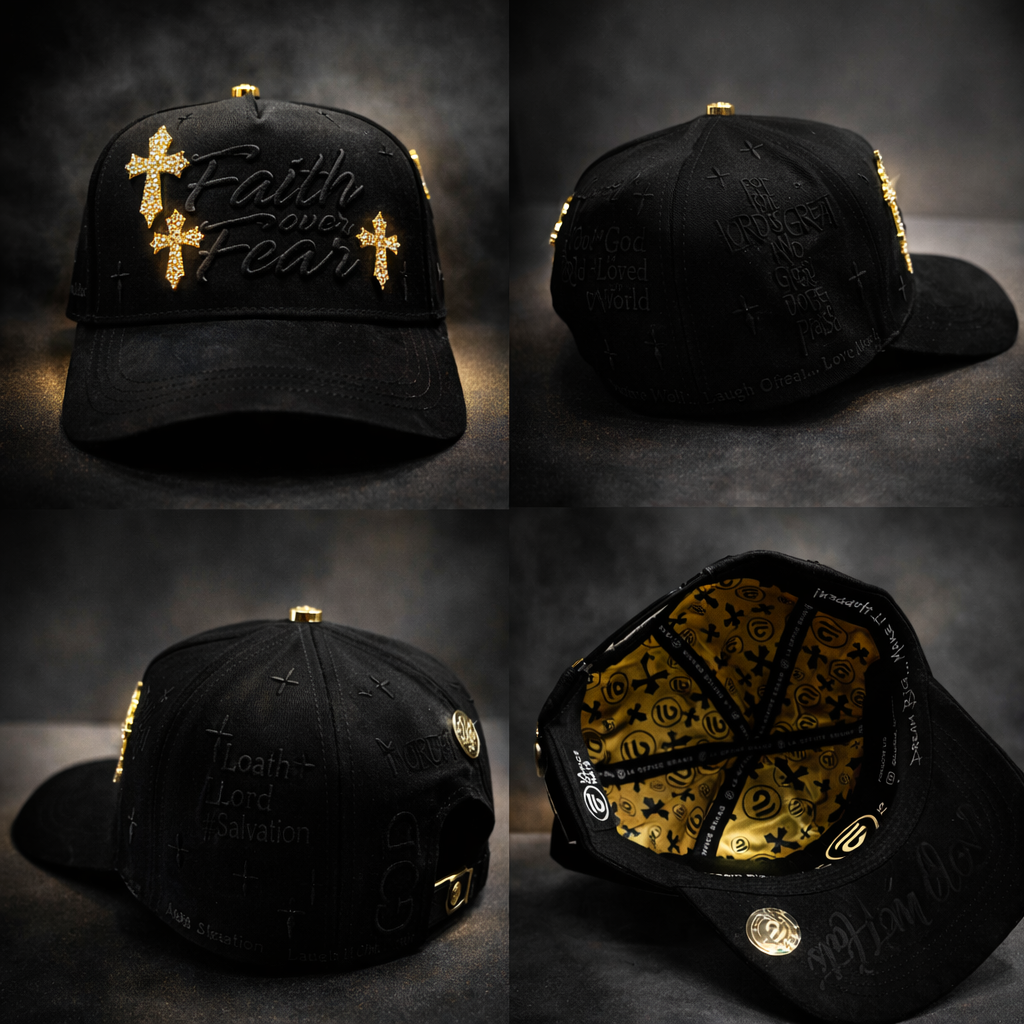 Faith over fear BLK Gold