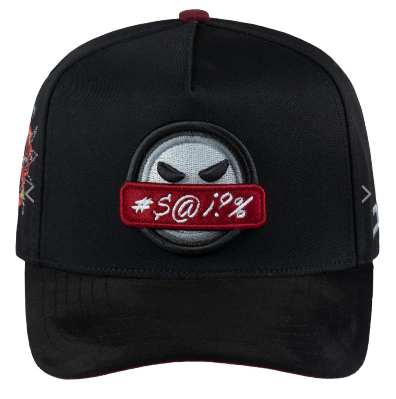 JC HATS Beautiful Disaster Angry BLK