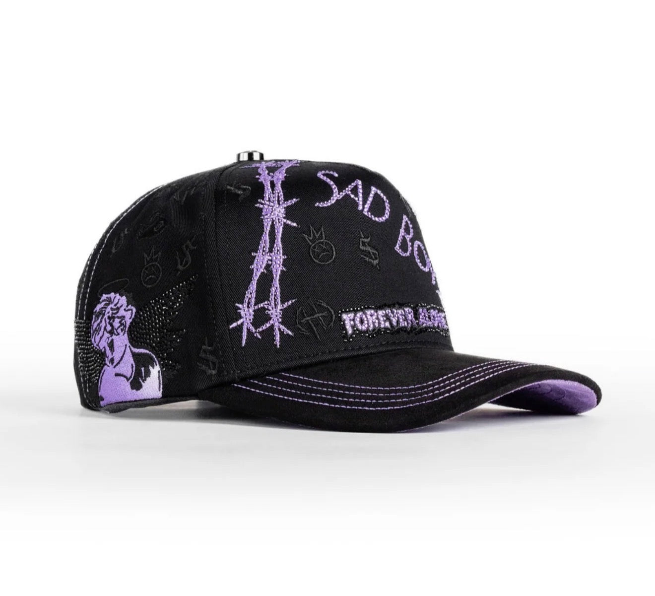Sad Boyz crystal blk purpple