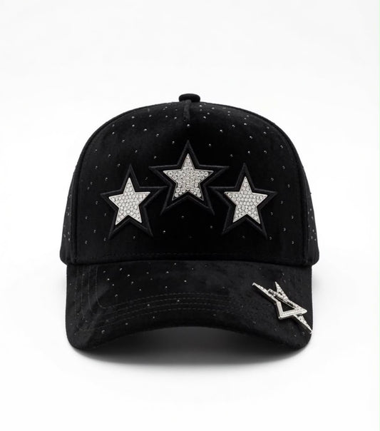 3 star BlK silver