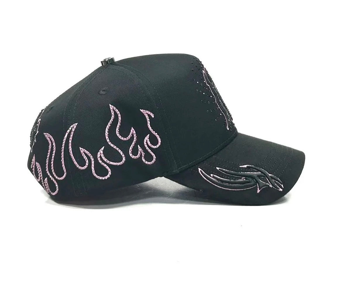 NY Fire BLK pink