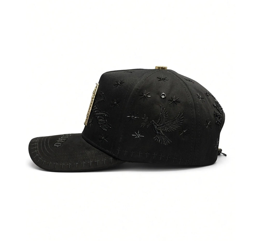 San Judas Placa Gold BLK SnapBack