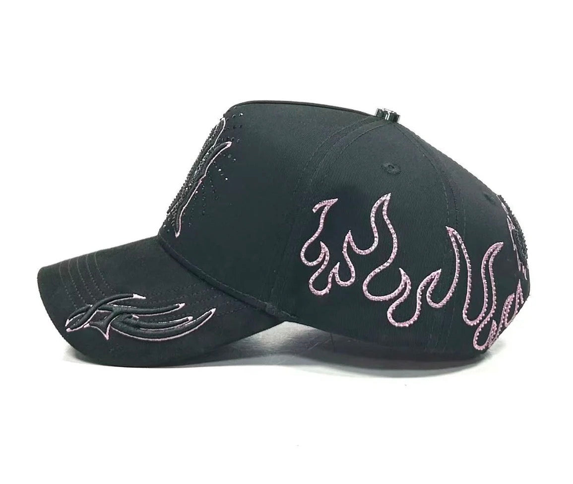NY Fire BLK pink