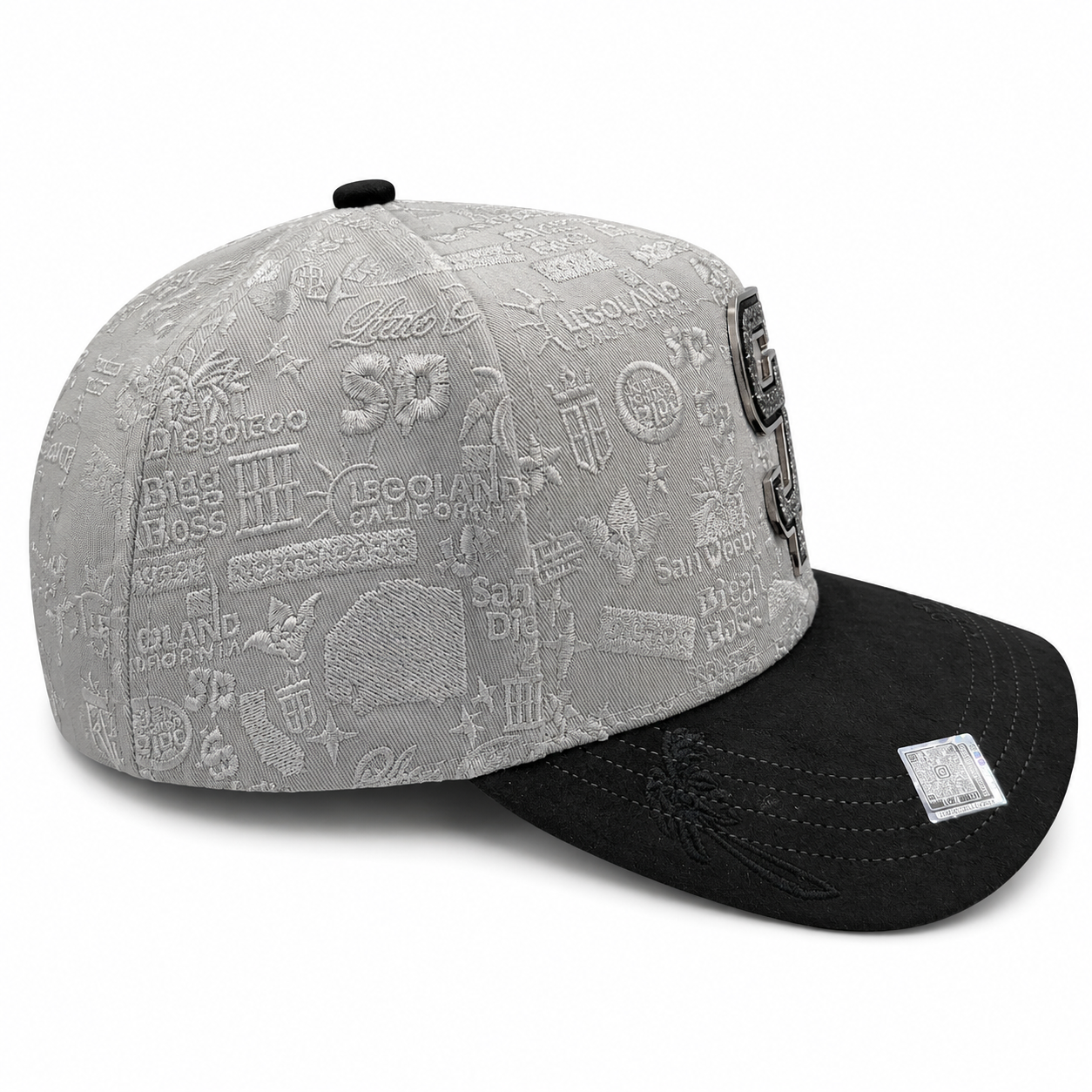 SD Placa Crystal Gray BLK Snapback