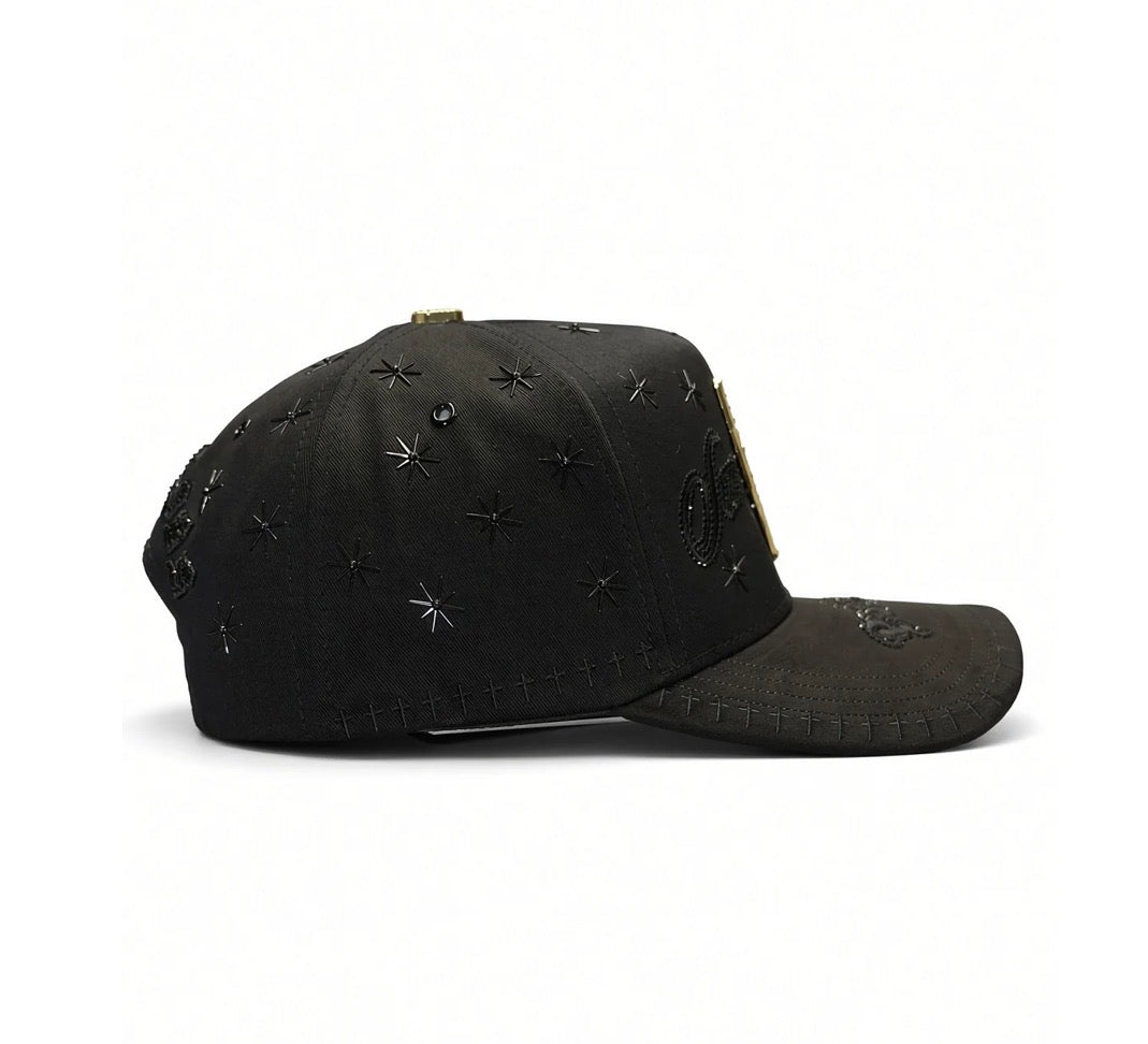 San Judas Placa Gold BLK SnapBack
