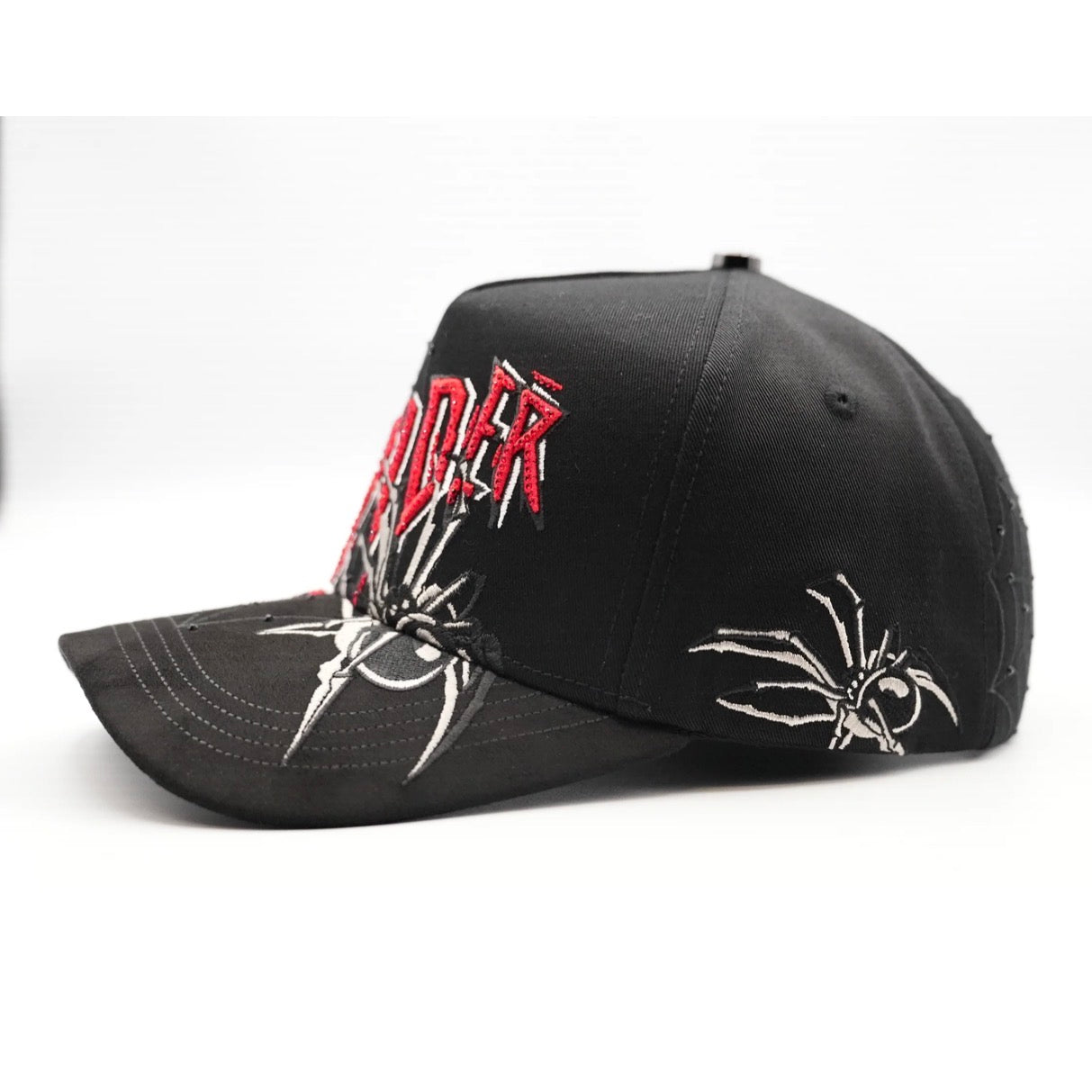 SPIDER BLK RED CRYSTAL