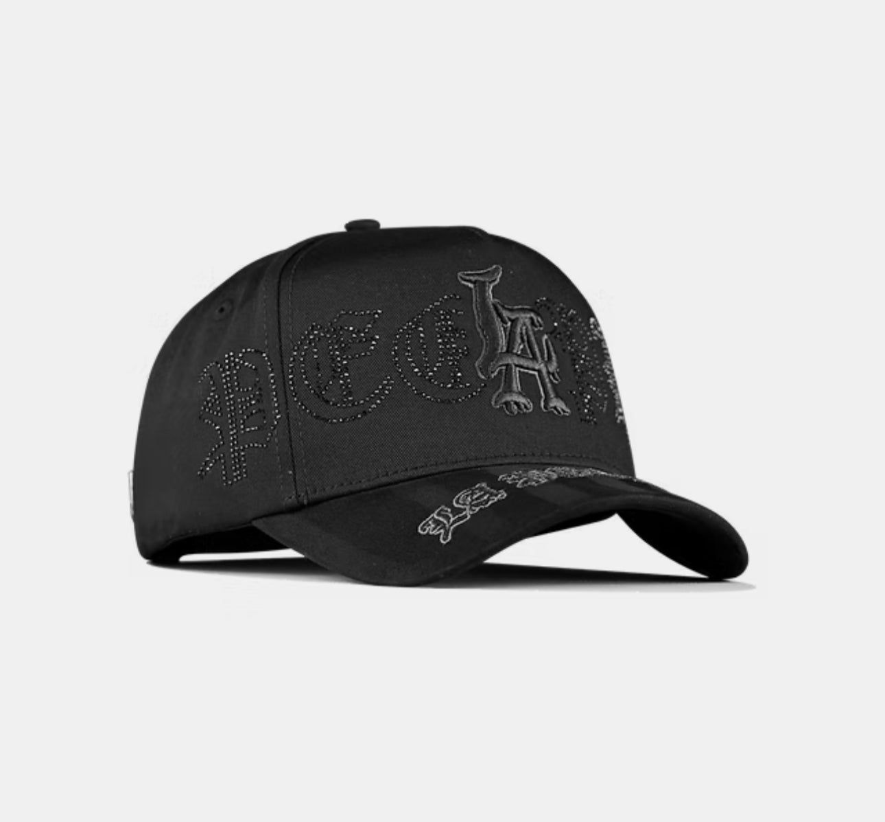 LA People Crystal  total BLK Snapback