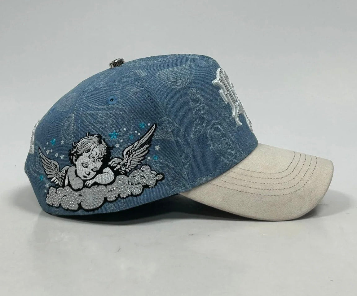 LA Blue denim white