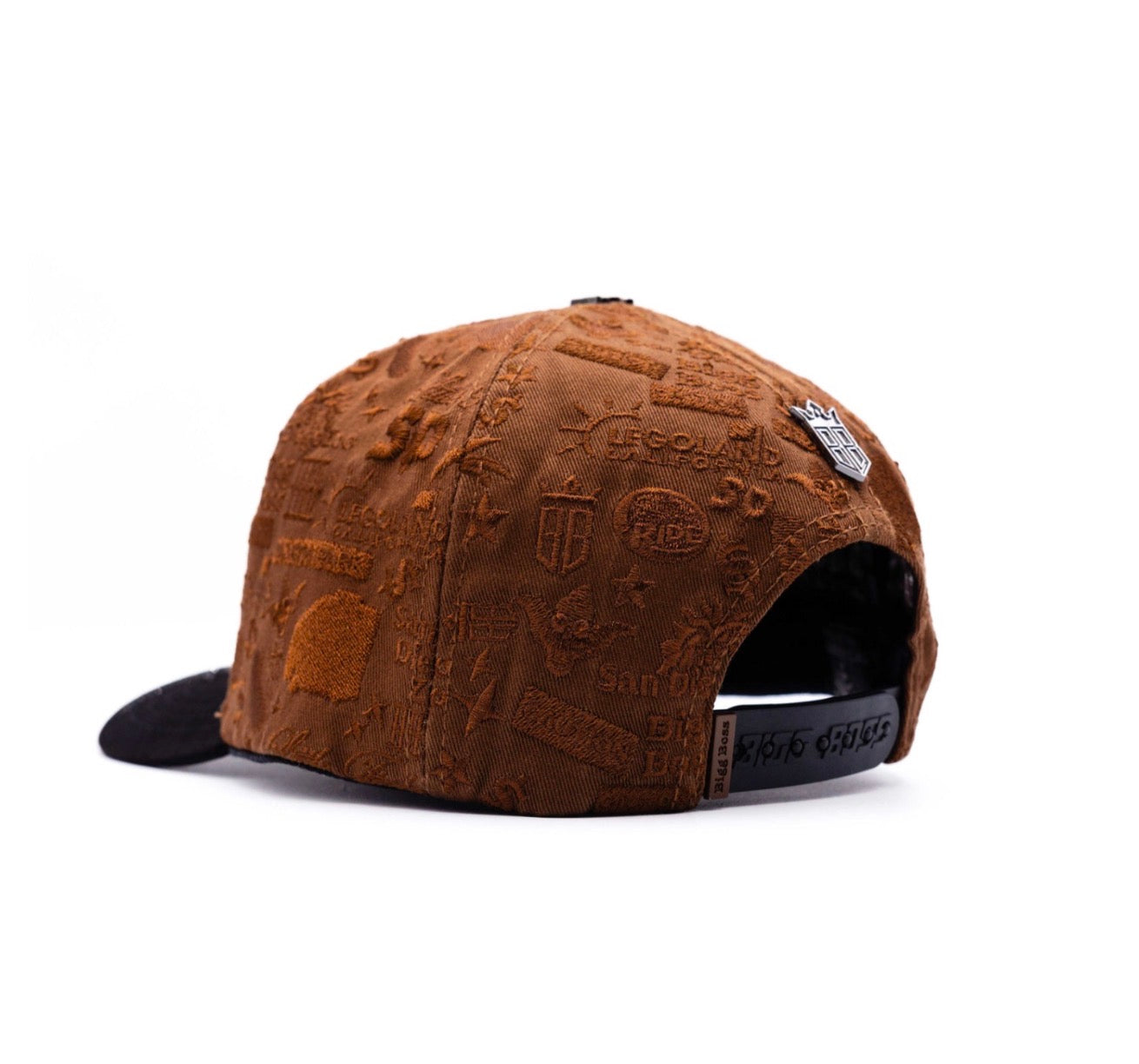 SD Brown Placa Crystal  BLK Snapback