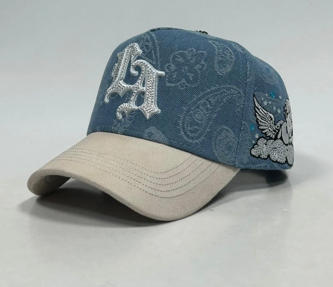 LA Blue denim white