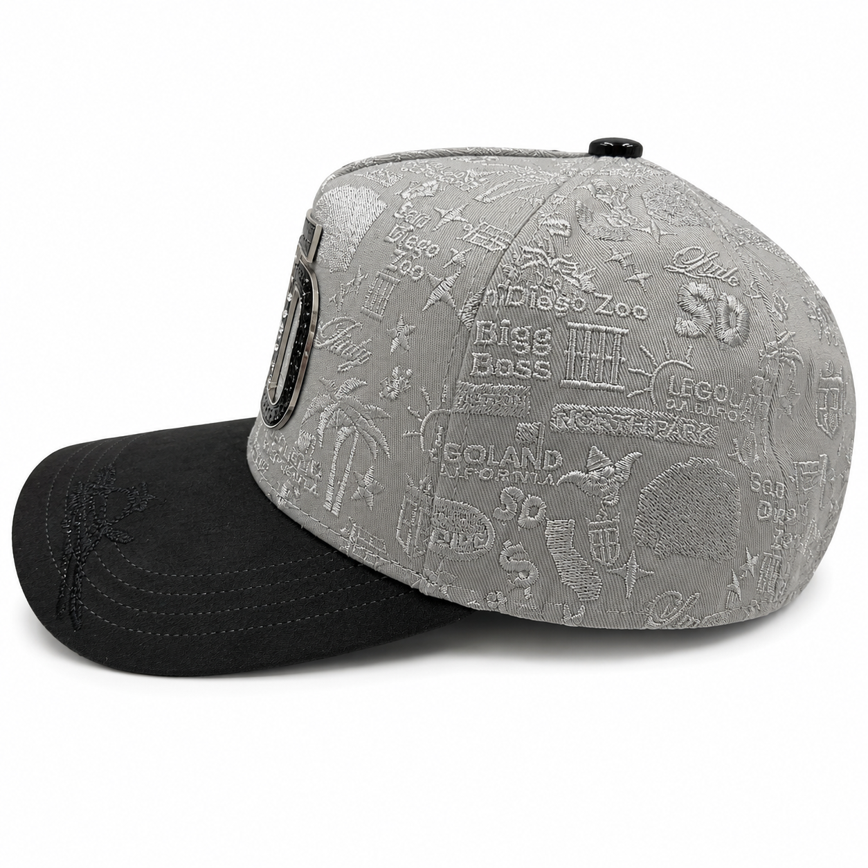 SD Placa Crystal Gray BLK Snapback
