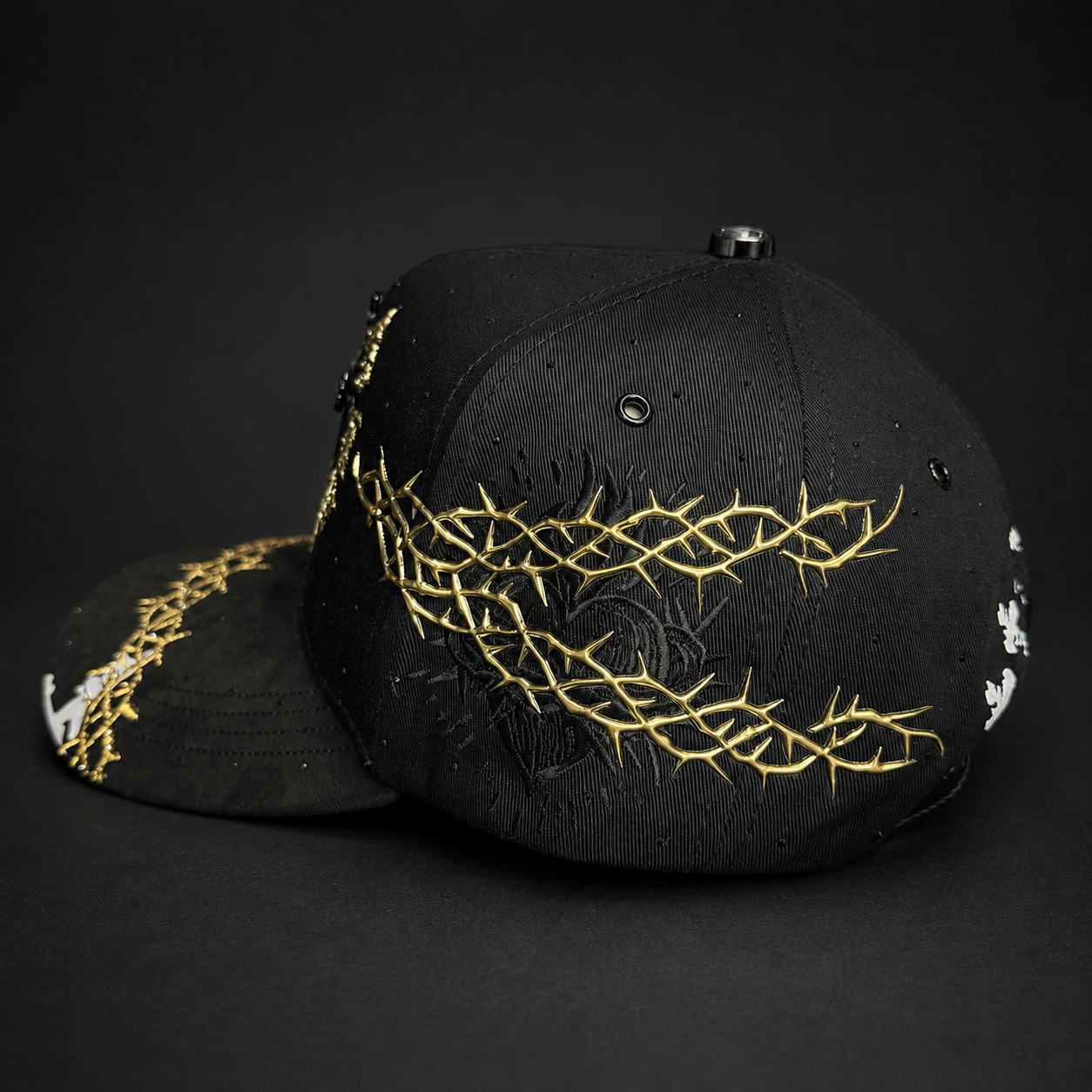 Dios por delante BLK espinas gold
