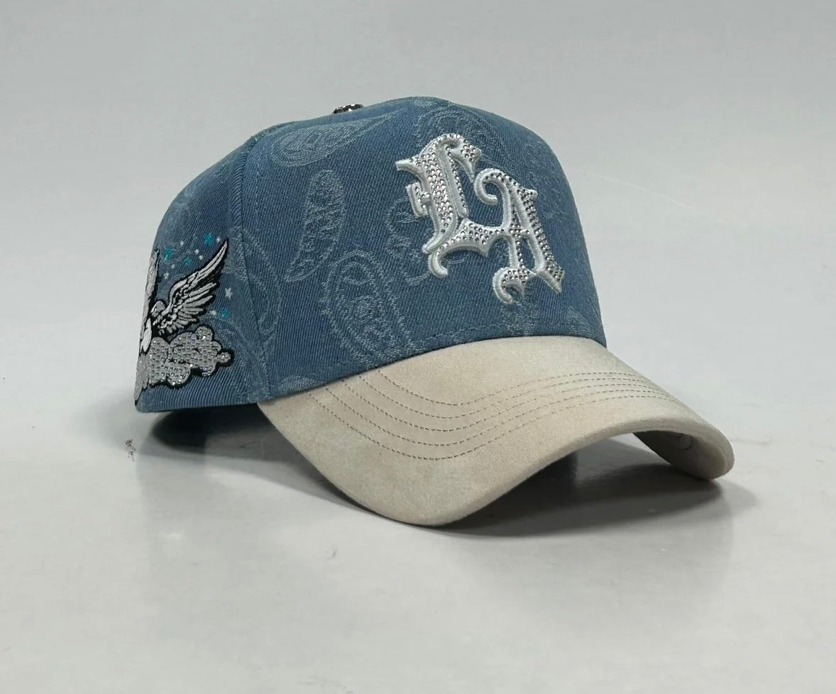 LA Blue denim white