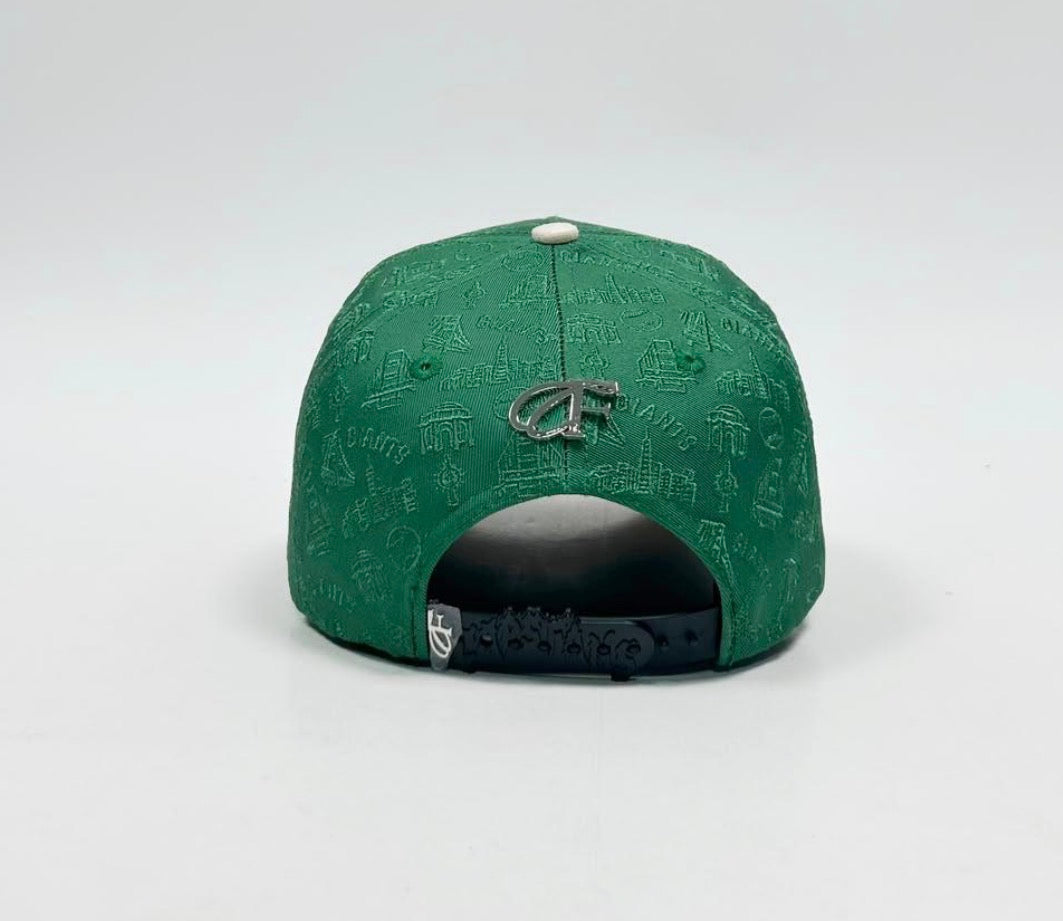 S F green white