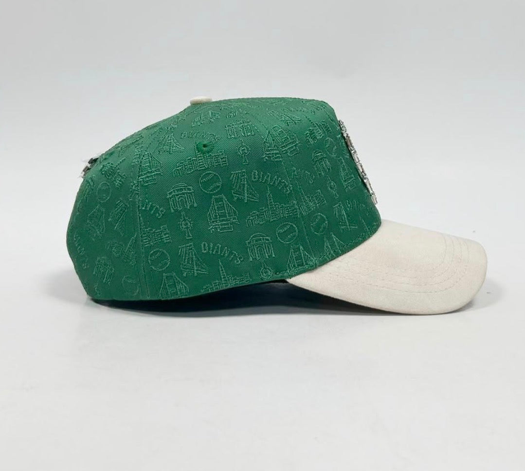 S F green white