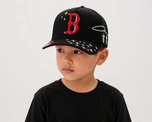 For kid Boston Red Snapback (small fit)