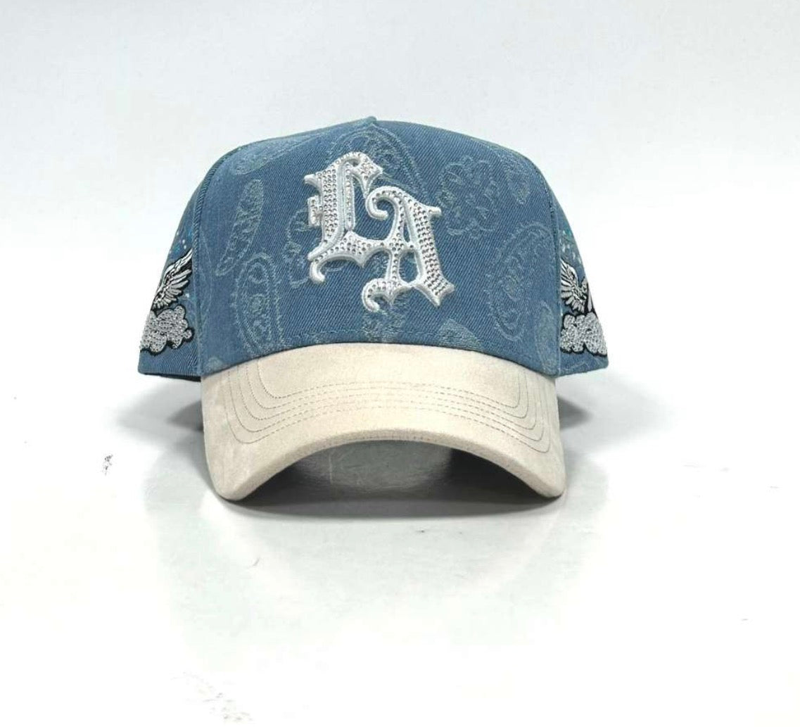 LA Blue denim white