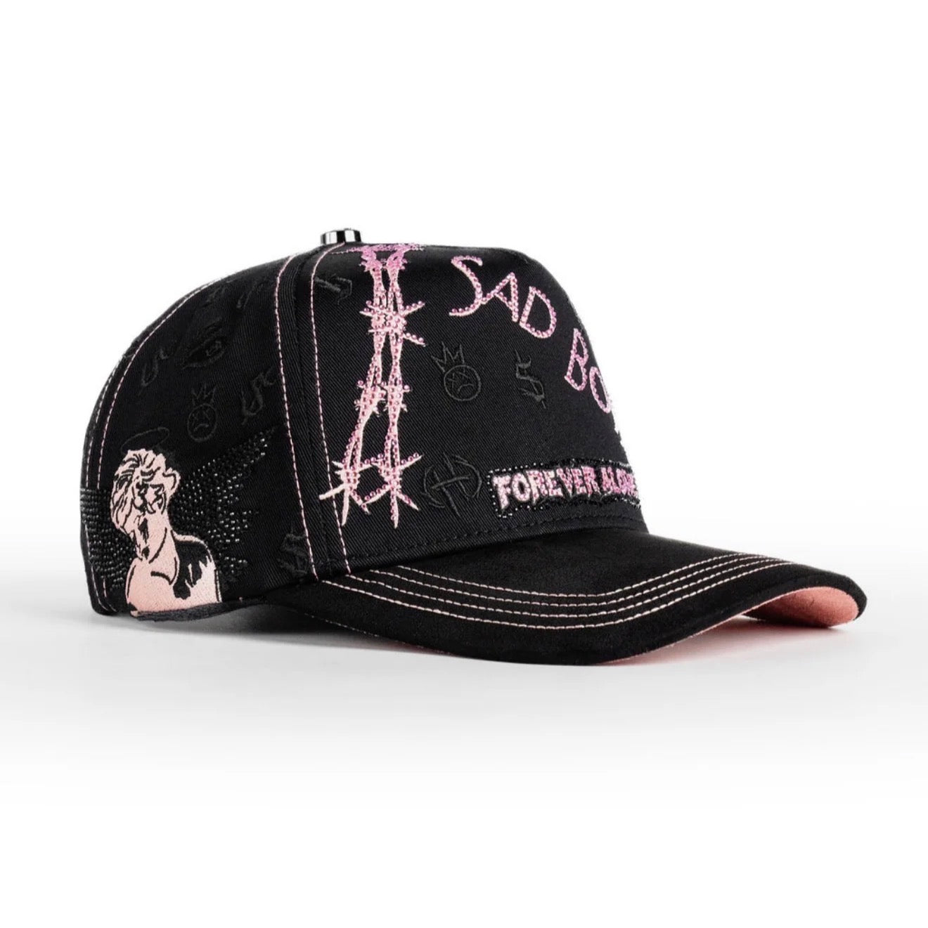 Sad Boyz crystal blk pink