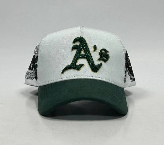 As white green
