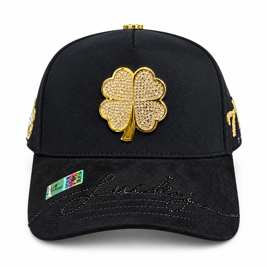 Trebol lucky BLK gold