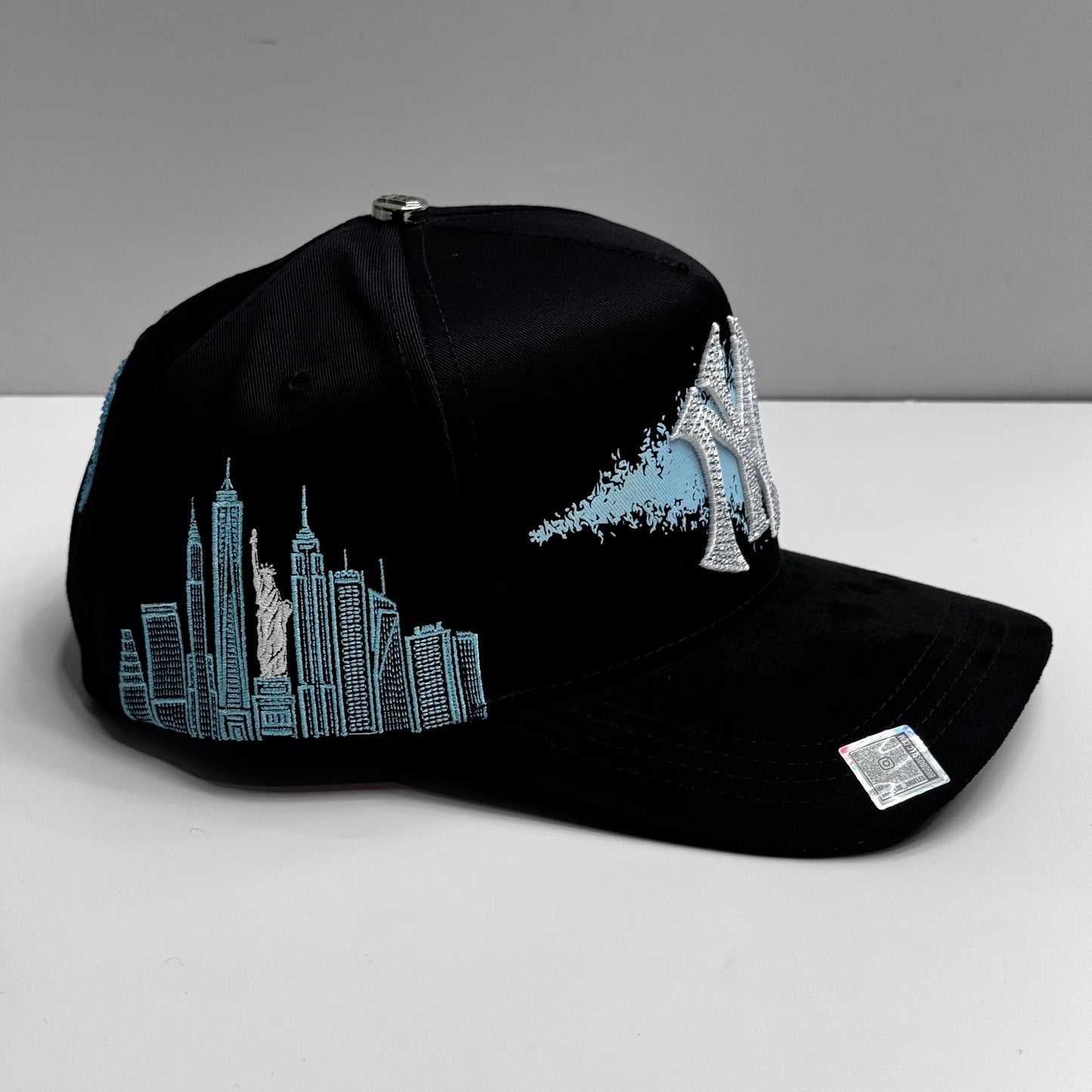 NY Blue Crystal Silver SnapBack