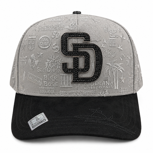 SD Placa Crystal Gray BLK Snapback