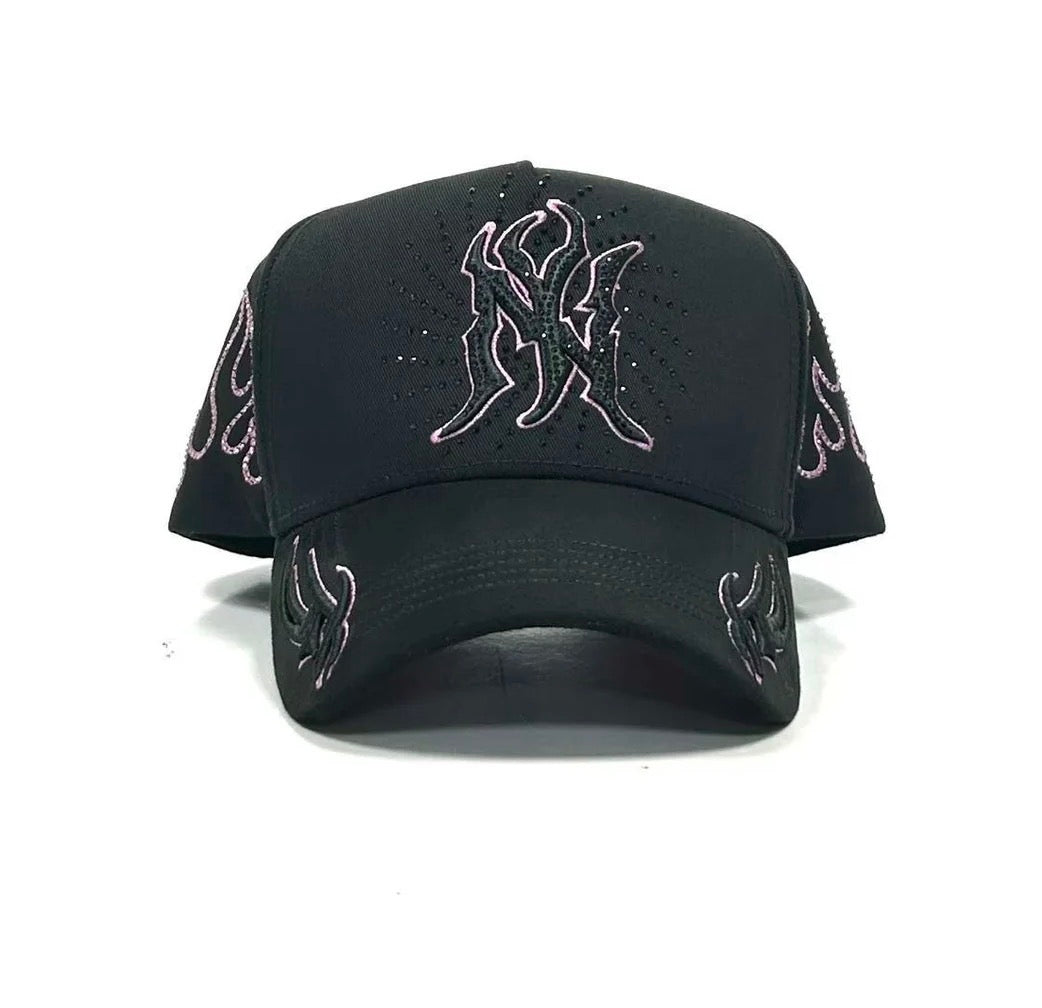NY Fire BLK pink