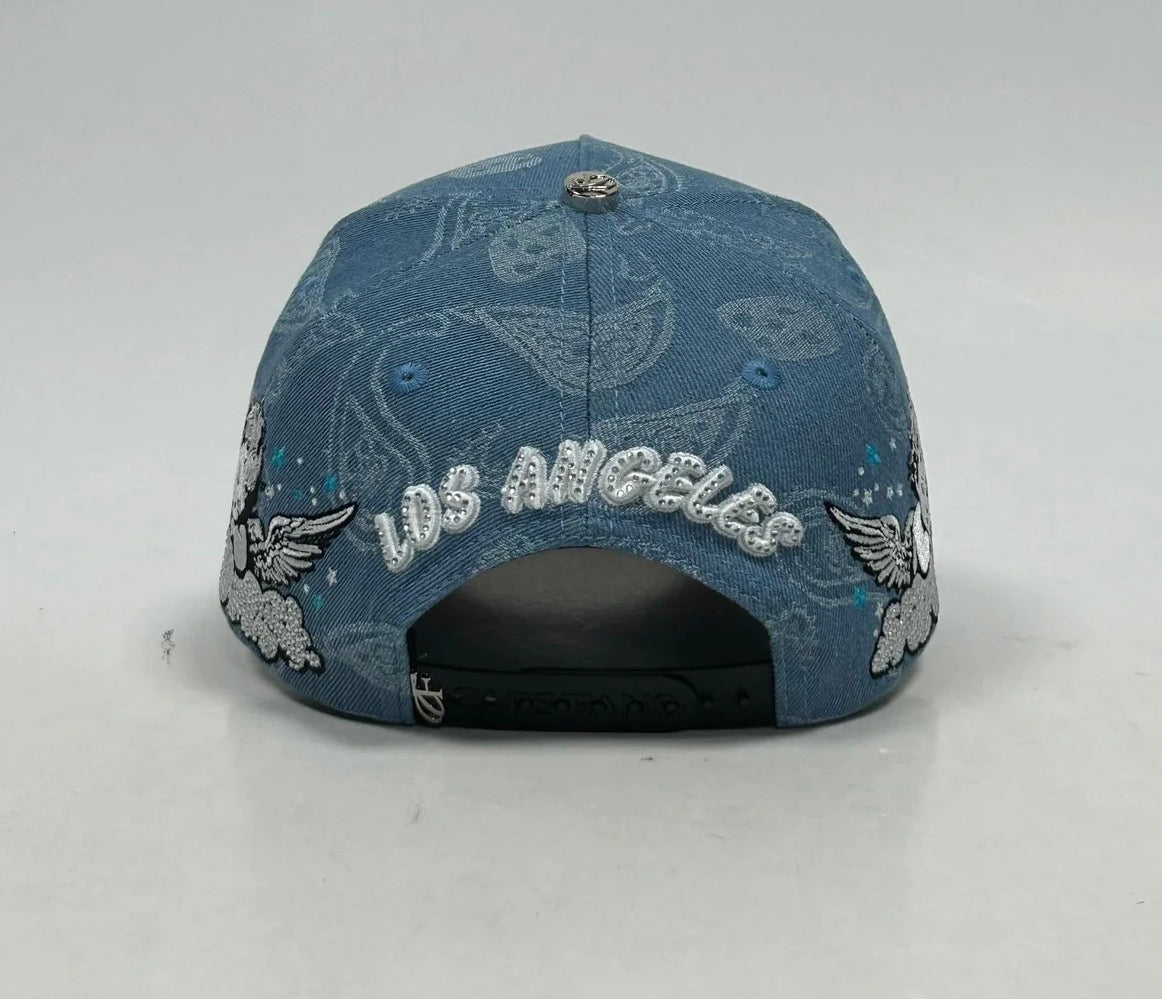 LA Blue denim white