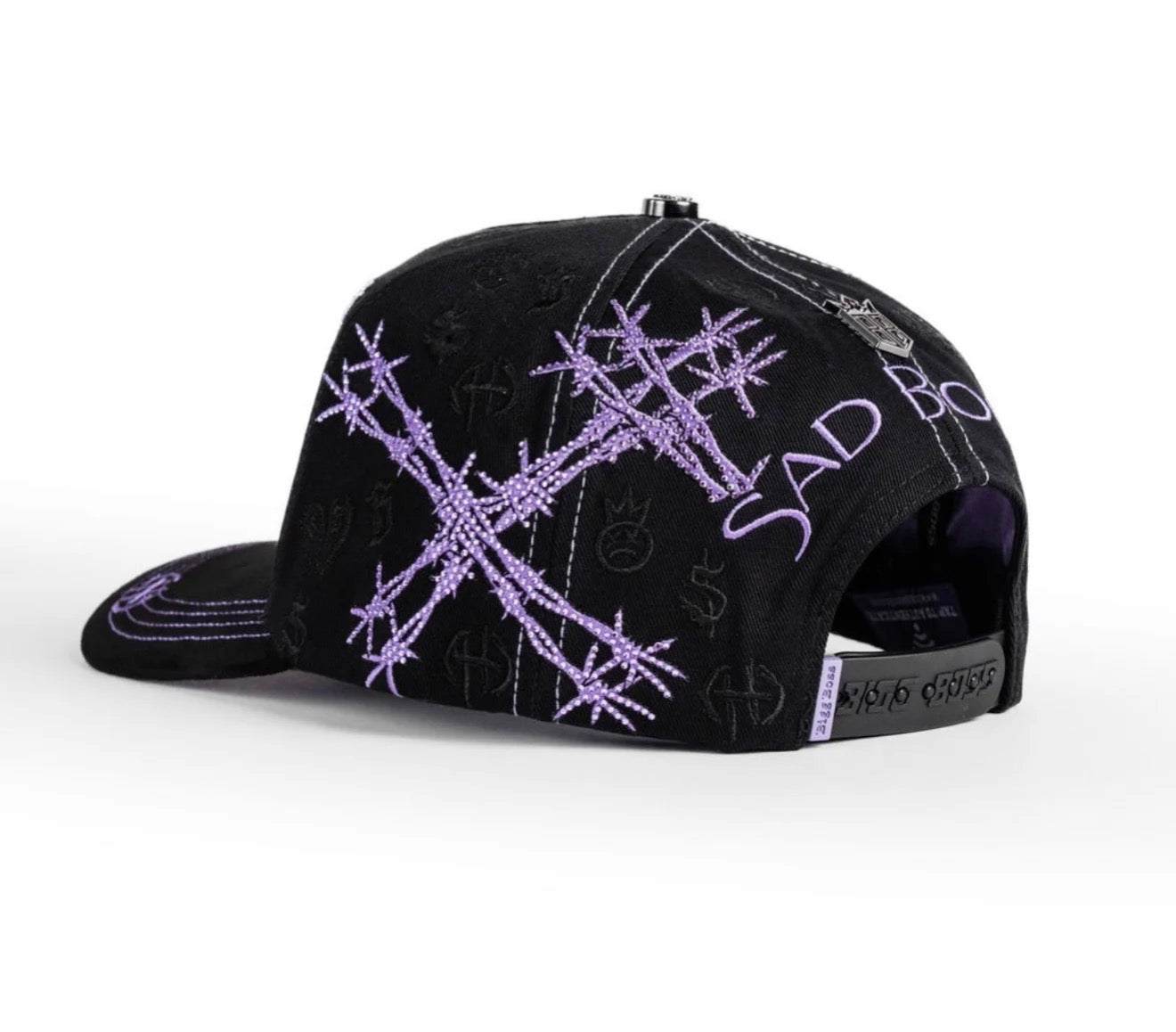 Sad Boyz crystal blk purpple