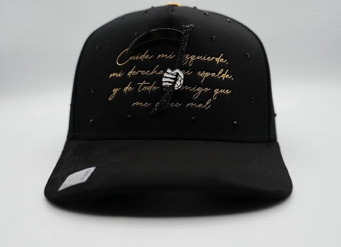 Santa muerte BLK gold