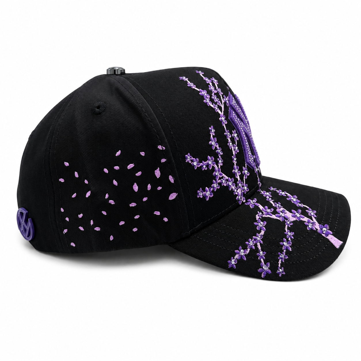 NY Flores BLK purpura
