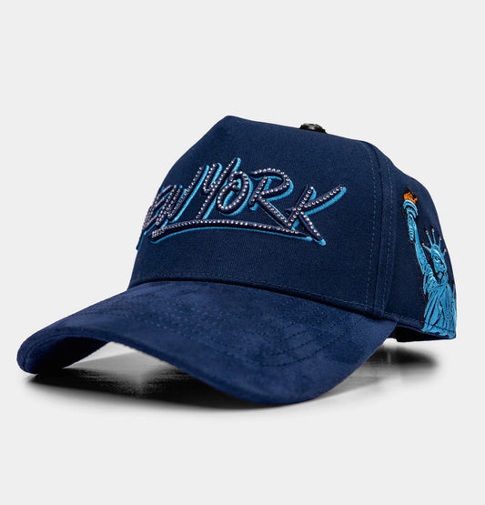 New York Script Blue Premium