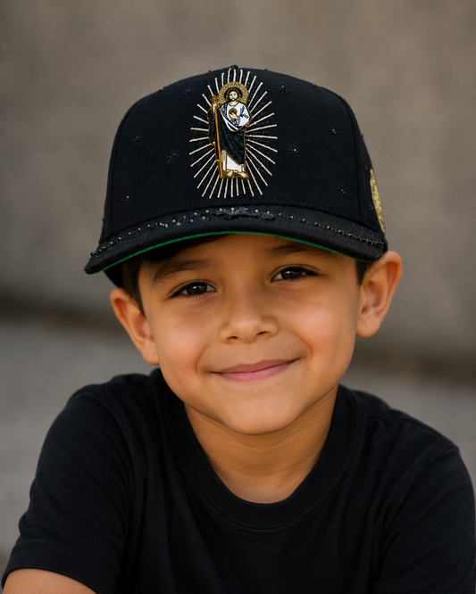 For kid San judas rosario BLK white (small fit)