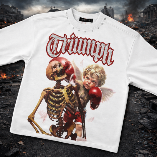 TRIUMPH WHITE CROP TEE