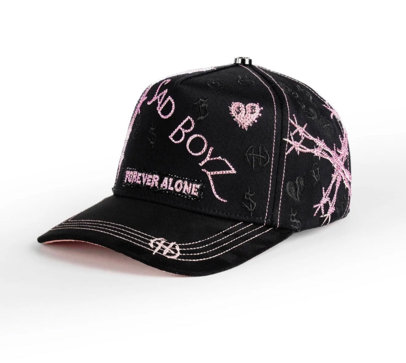 Sad Boyz crystal blk pink