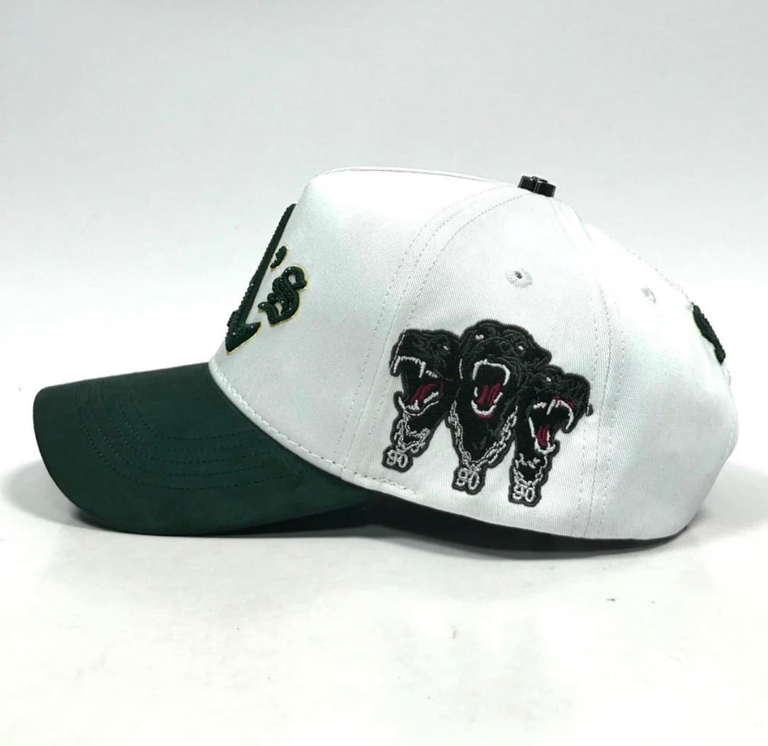 As white green