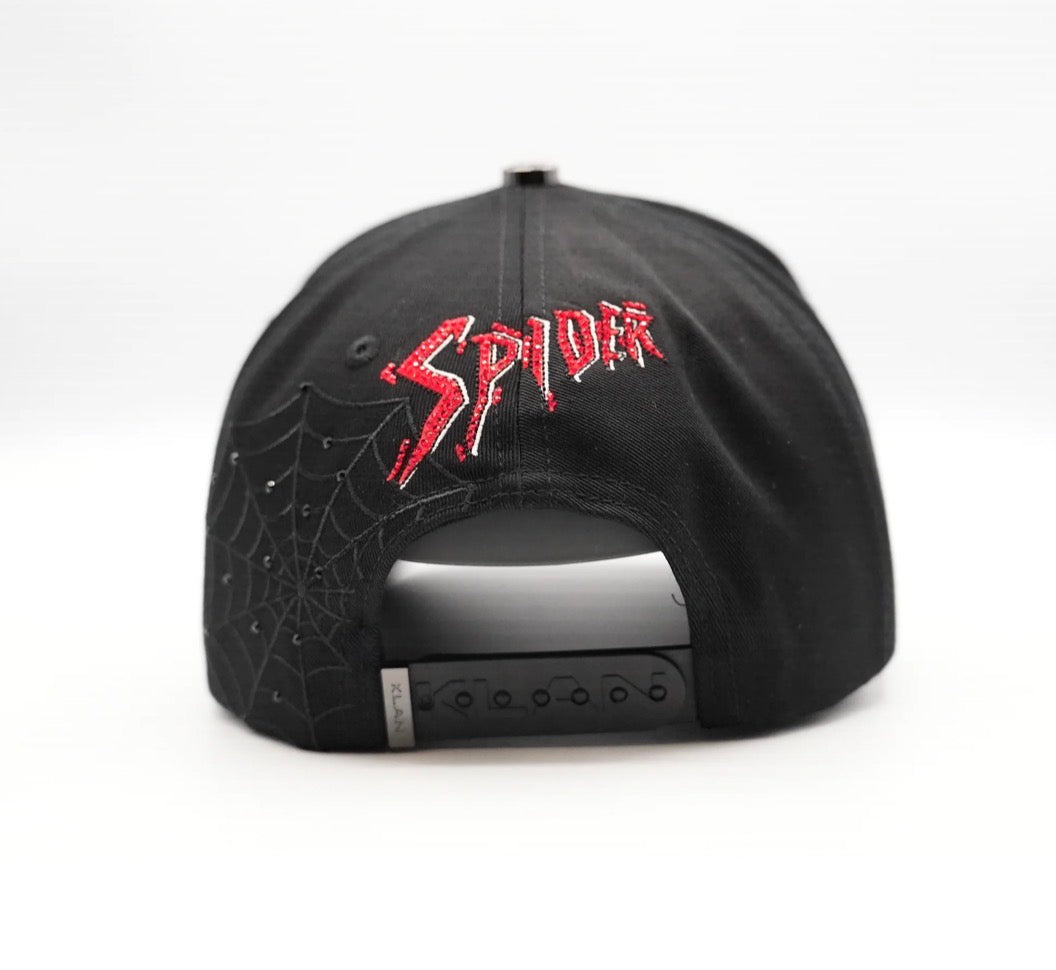 SPIDER BLK RED CRYSTAL