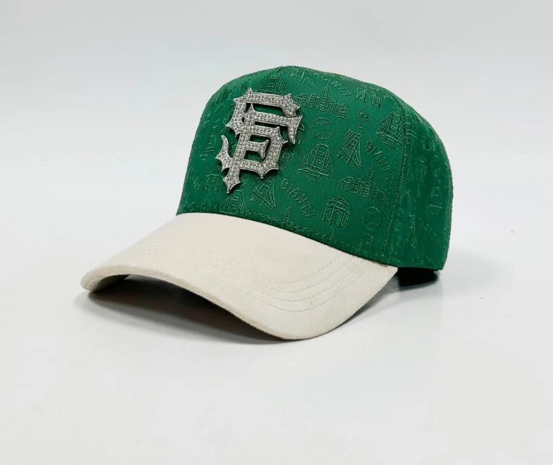 S F green white