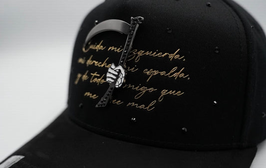 Santa muerte BLK gold